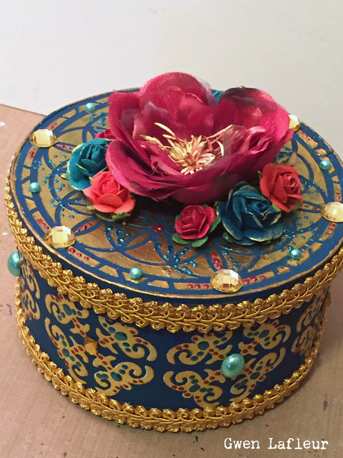 Handmade Stenciled Gift Box Tutorial - Gwen Lafleur