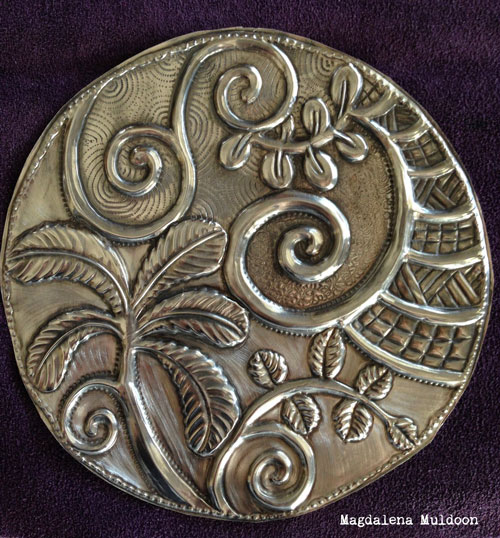 Pewter Embossing with Stencils Tutorial - Magdalena Muldoon