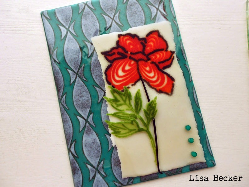 Using Stencils with Powdered Glass - Lisa Becker
