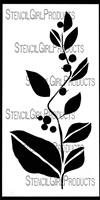 Leaves and Berries Stencil by Jennifer Evans