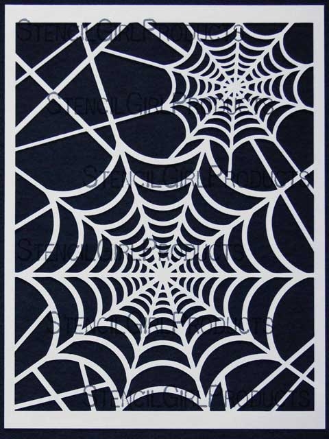 Spider web stencil | ebay