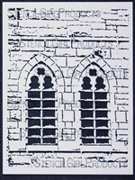 Church Windows Stencil by Margaret Applin