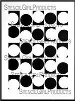 Alternating Circles Stencil by Carolyn Dube