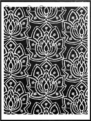Lacy Lotus Repeat Stencil by Jessica Sporn
