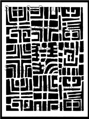 Ancient Marks Stencil by Suzi Dennis