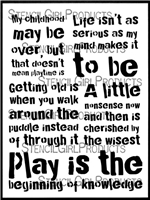 It's Time to Play Stencil by Carolyn Dube