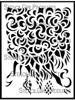 Dragon Fire Stencil was designed by Kelly Cameron