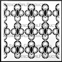 Ornamental Circle Cluster Screen Stencil by Gwen Lafleur