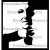 Shadow Face Stencil by Pam Carriker