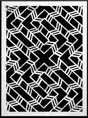 Maze Cross Stencil by Daniella Woolf