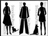 Folks with Pets Stencil by Angela Cartwright