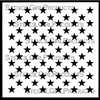 Military Style Stars Stencil by June Pfaff Daley