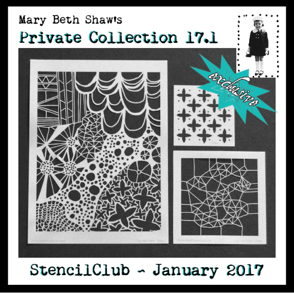 January 2017 StencilClub Collection - Mary Beth Shaw