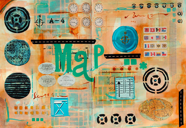 January 2015 StencilClub - Art Journal - Mary C. Nasser