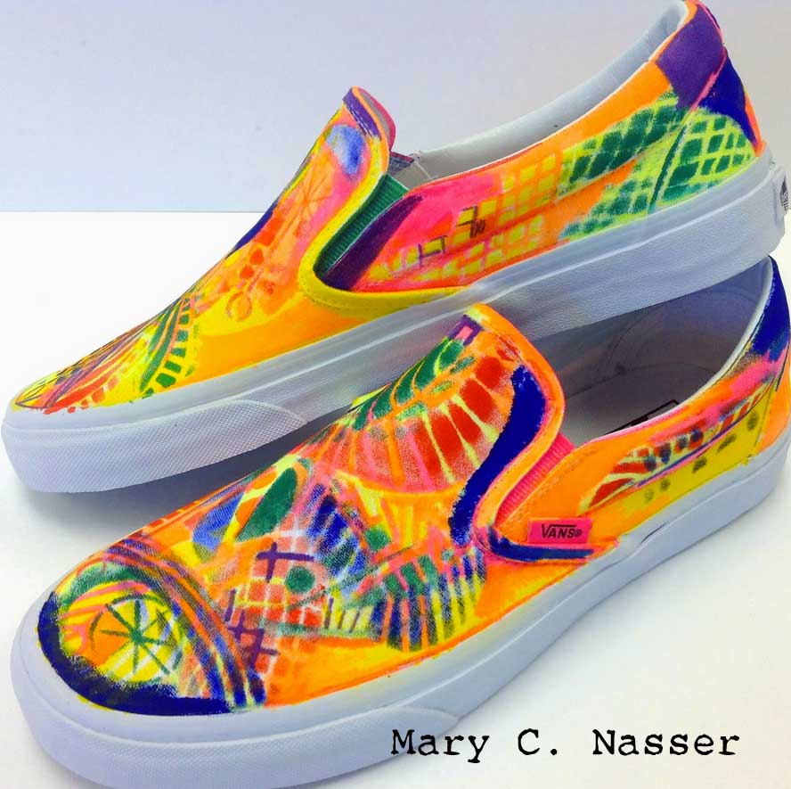 Stenciling Your Shoes by Mary Nasser
