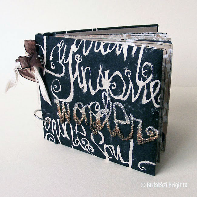 Stenciled Mini Album Tutorial - Brigitta Budahazi