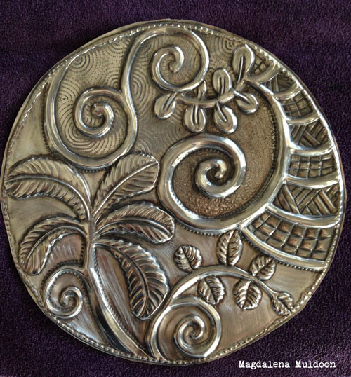 pewter embossing with stencilgirl stencils by... Mixed Media with Stencils Tutorials | StencilGirl Products