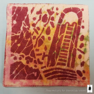 Sept2018 StencilClub - Stenciled Quilt Square - Thea McCurry