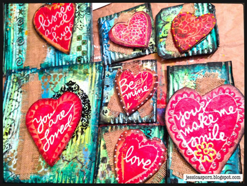 Stenciled Valentine Tutorial by Jessica Sporn