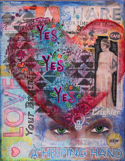 Sept2016 StencilClub - Art Journaling 2 - Mary Thoma