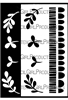 Mid-Mod Leaf Whimsy Scallop Border Wall XL
