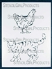 Chicken Cat Stencil