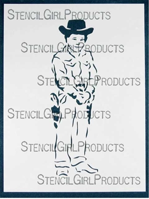 Cowboy Stencil by Judy Wise