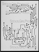 Circuit Stencil by Nathalie Kalbach