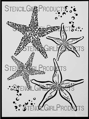 Starfish Stencil by June Pfaff Daley