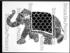 Elephant March Stencil
