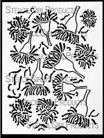 Eucalyptus Blooms Stencil Jane LaFazio