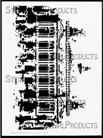 Opera House Empress Stencil by Carolyn Dube
