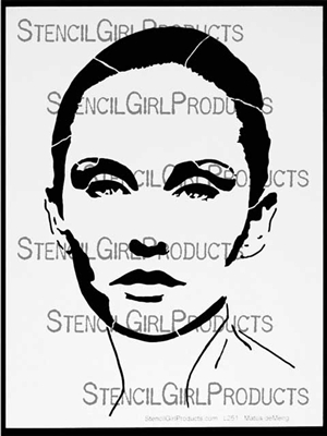 Abigail, A Timeless Woman Stencil by Andrea Matus deMeng