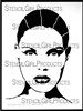 Eve, A Modern Woman Stencil