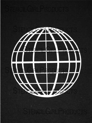 Around the World Latitude Stencil by Mary Nasser