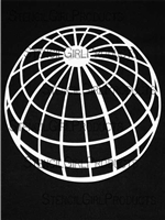 Around the World Longitude Stencil by Mary C. Nasser
