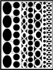 Mod Ovals and Circles Large Stencil