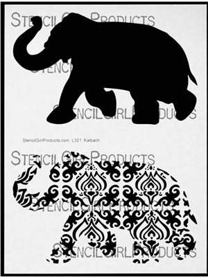 Elephant Parade Stencil by Nathalie Kalbach