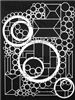 Doodle It Geometric Landscape Stencil