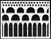 Arched Aqueduct Stencil