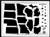 Midwest Road Trip USA Stencil