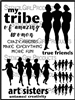 Finding Your Tribe Stencil by Carolyn Dube