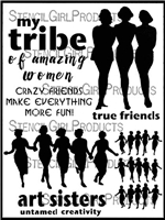 Finding Your Tribe Stencil by Carolyn Dube