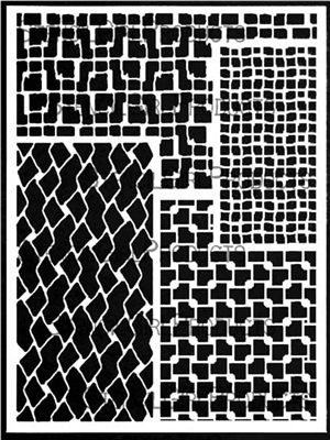 Rectangular Patterns for Play Stencil by Carolyn Dube