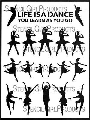 Learning to Dance Stencil by Carolyn Dube