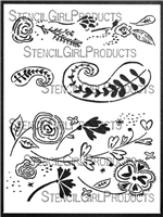 Boho Patterns Stencil by Cathy Nichols