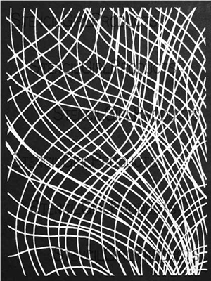Line Waves Stencil by Trish McKinney