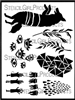 Wolf Stencil by Roxanne Coble