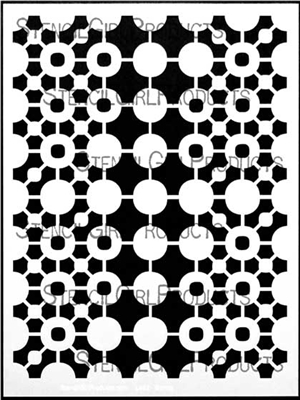 Retro Tiles Large Stencil by Andrew Borloz