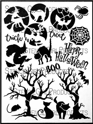 Halloween Stencil by Jessica Sporn